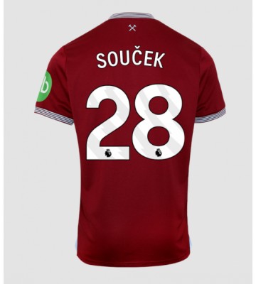 Lacne Muži Futbalové dres West Ham United Tomas Soucek #28 2025-26 Krátky Rukáv - Domáci